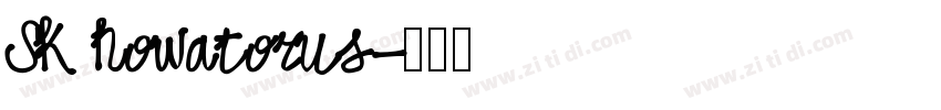 SK Nowatorus字体转换